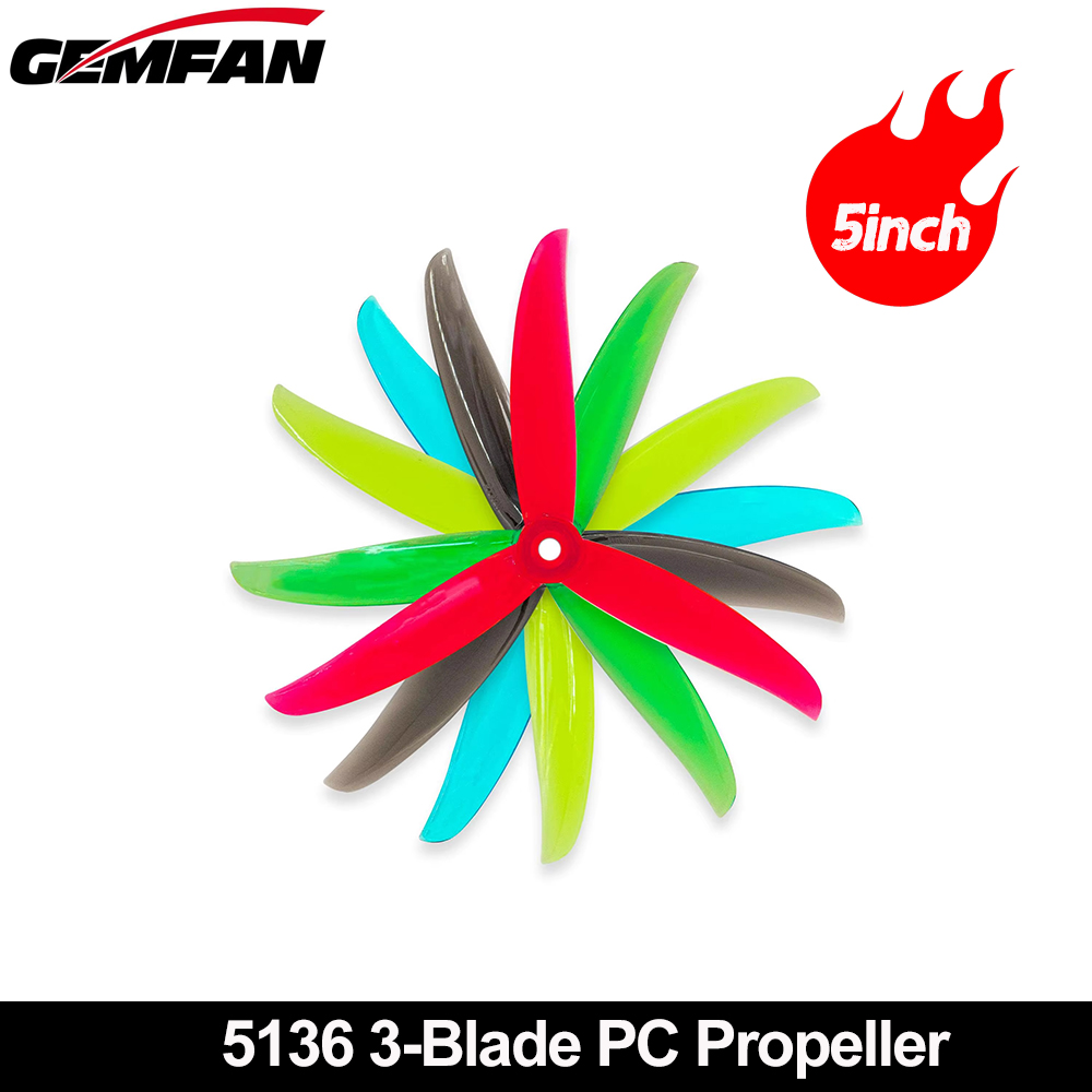 5 Inch Propeller - Пропеллеры Gemfan VANOVER 5136, 3 лопасти,