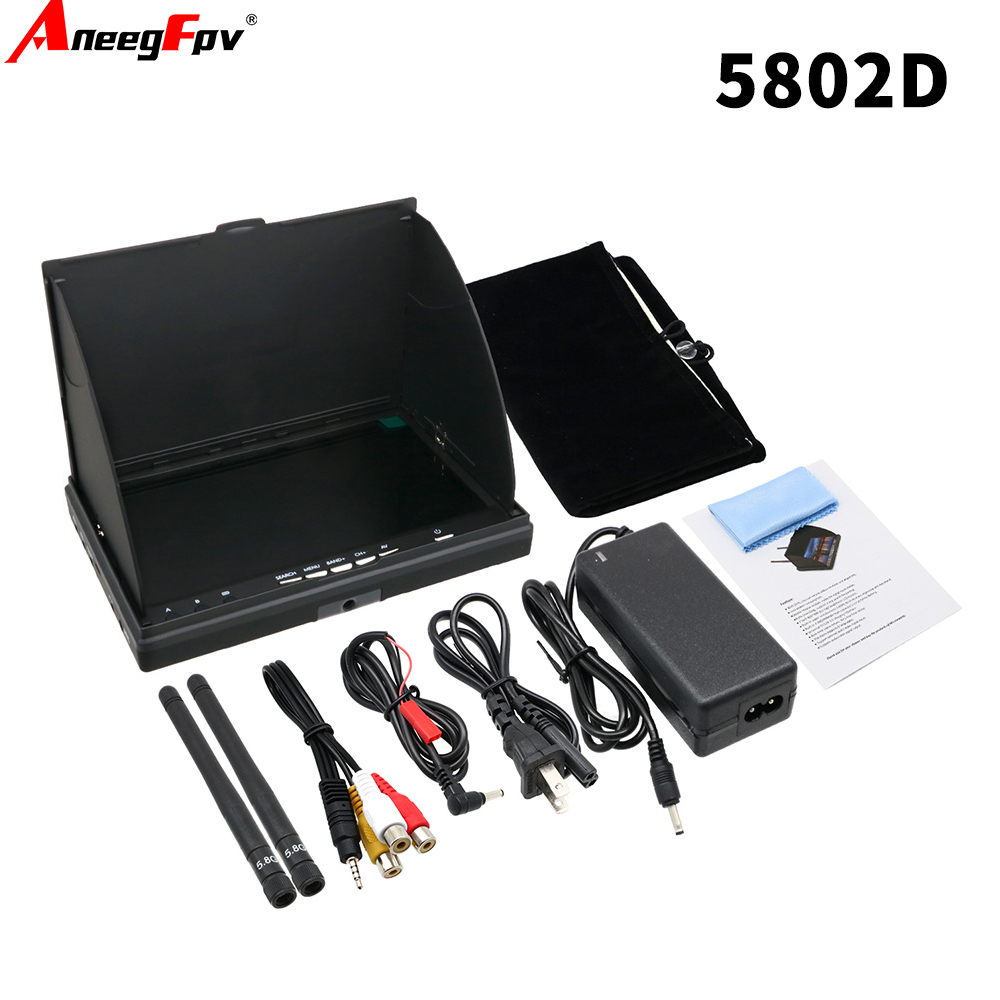 Fpv Goggles - LCD5802D LCD5802S 7-дюймовый 5,8G 40-канальный FPV-монитор