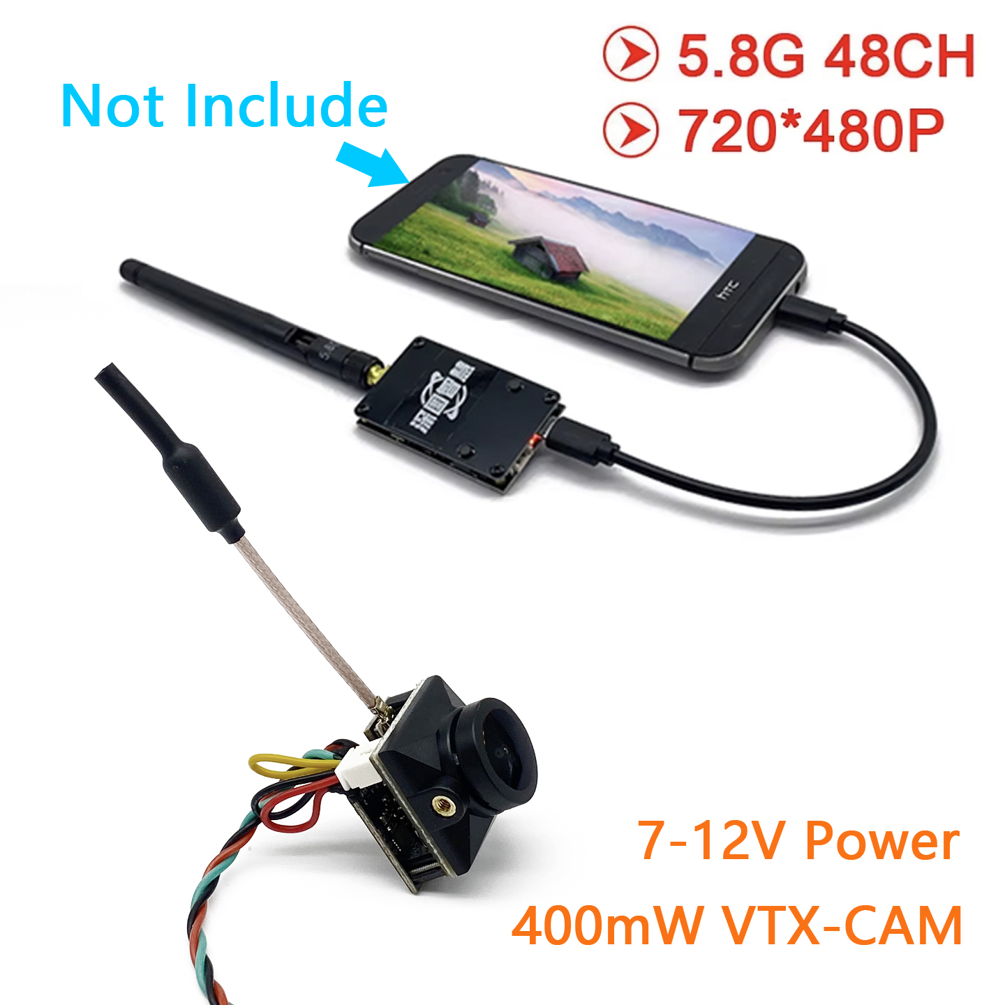 Analog Fpv Camera - SLONWAKE 5.8G аналоговый UVC OTG приемник