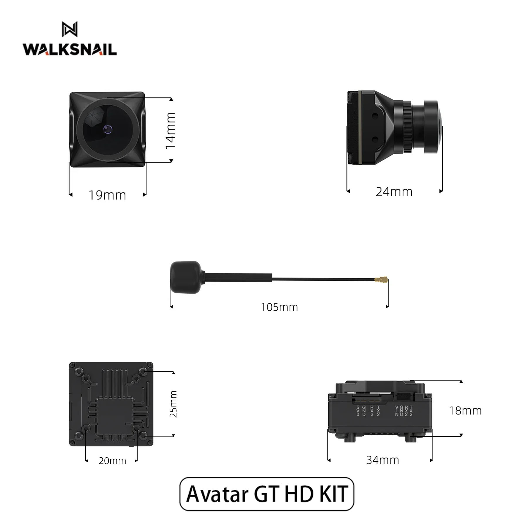 Walksnail Avatar GT HD KIT 2W  – обзор и цена Drone Antenna