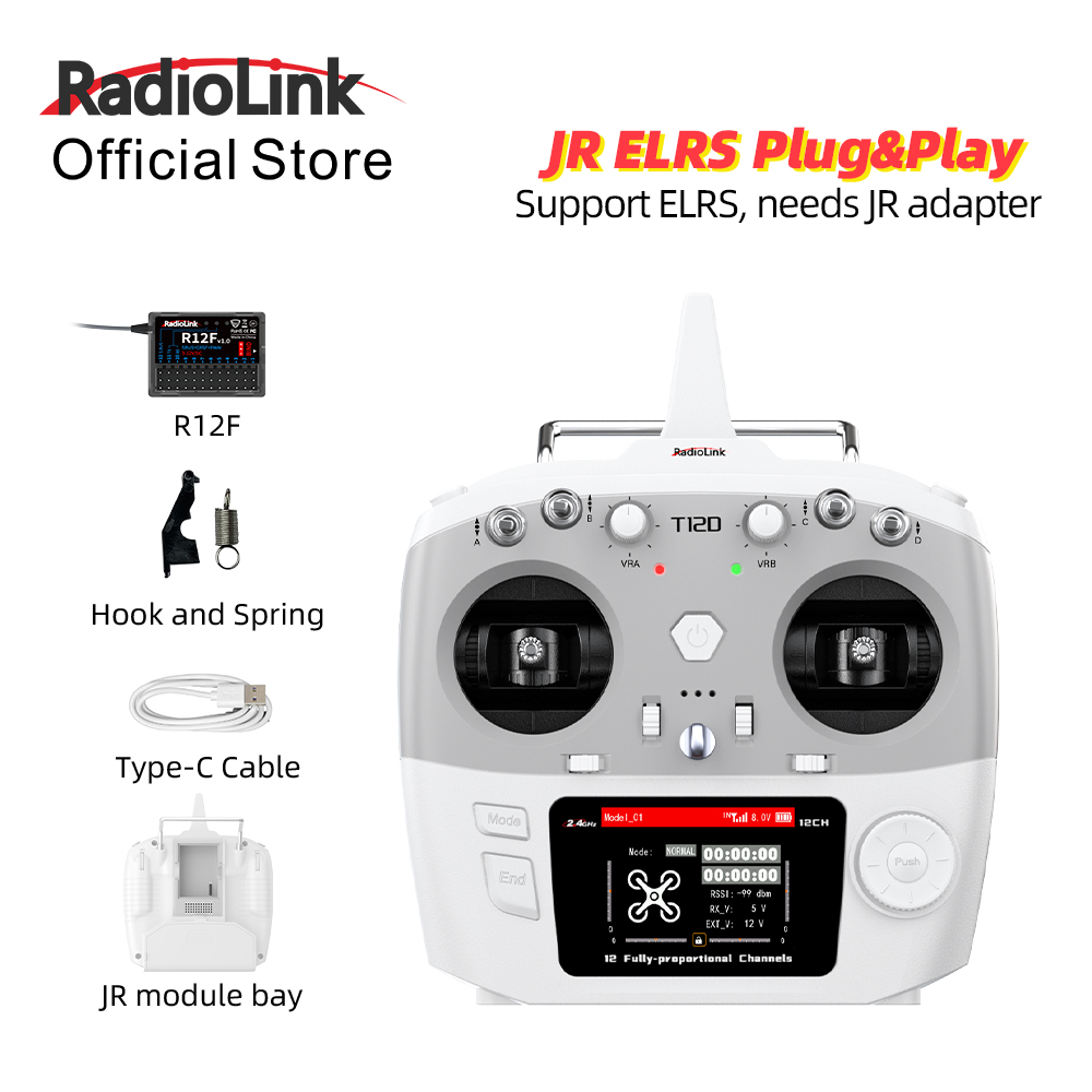 Модуль RadioLink T12D JR 12-ка – обзор и цена Radio Transmitter 2.4Ghz