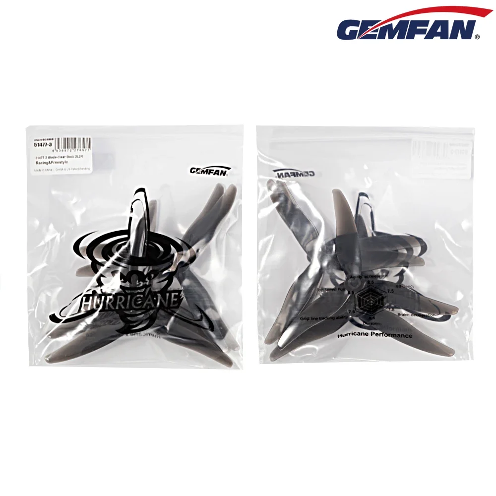 10 пар (10CW + 10CCW) Gemfan J – обзор и цена 5 Inch Propeller