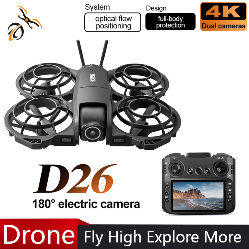 Дрон D26 4K Aerial HD 180 °    – обзор и цена Brushed Drone Motor