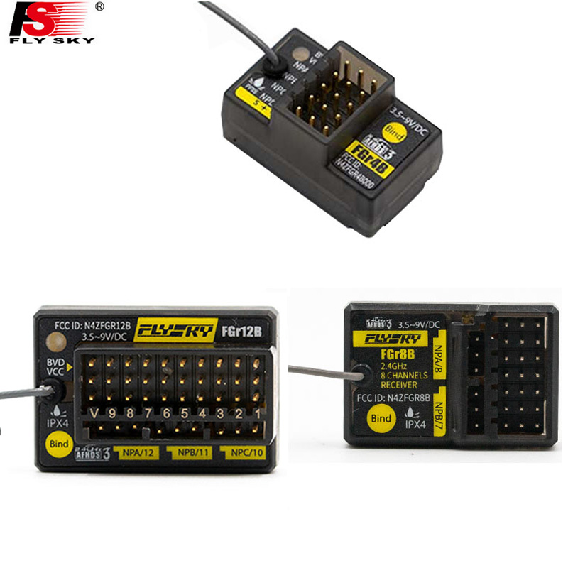 Flysky FGr4B FGr8B FGr12B 2,4  – обзор и цена Radio Transmitter 2.4Ghz